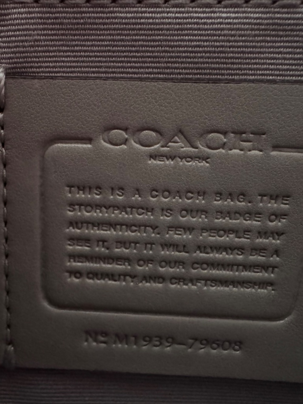 Coach Gallery Tote style 79608 - Gray - New without tags - Picture 3 of 4